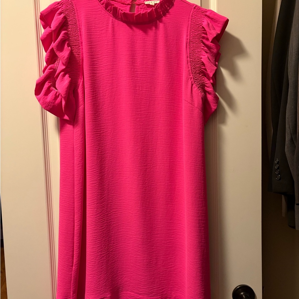 Pink Ruffled Women’s Boutique Dress